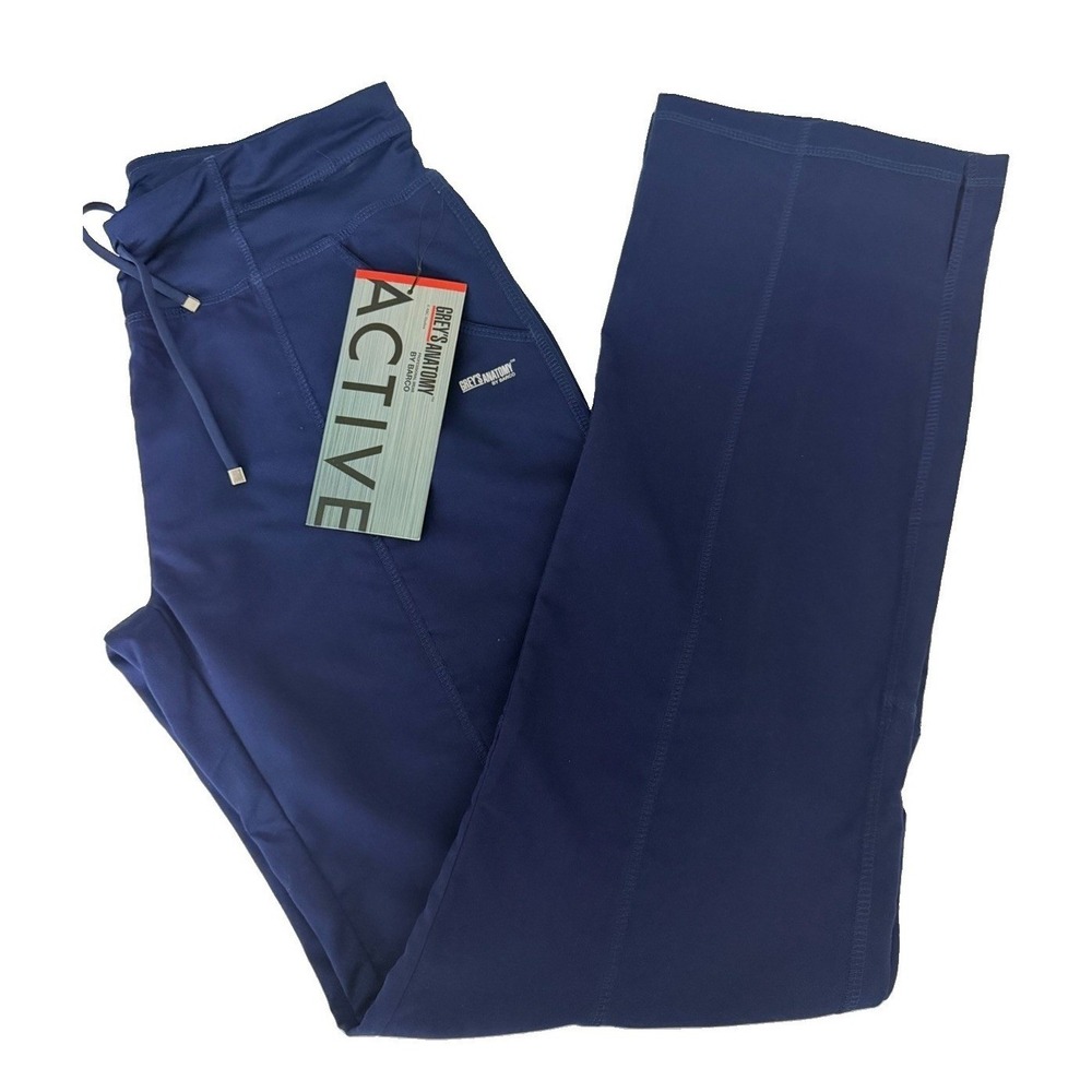 Grey's Anatomy Women's 4276 4 Pkt Yoga Knit Waistband Pant Indigo SZ X-Small NW